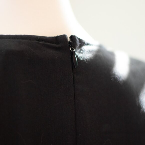 NWT Eloquii Size 14 Black Minidress w/Padded Shoulders and Twist Front - Picture 10 of 13